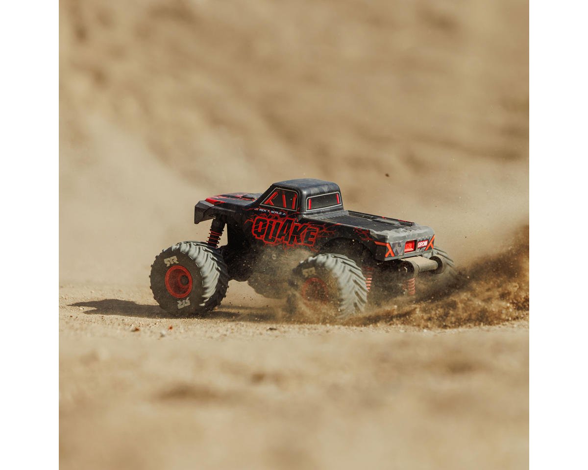 Arrma Quake Grom 4x4 1/16 RTR Brushed Monster Truck (Red) w/SLT2 2.4GHz Radio, Battery & Charger