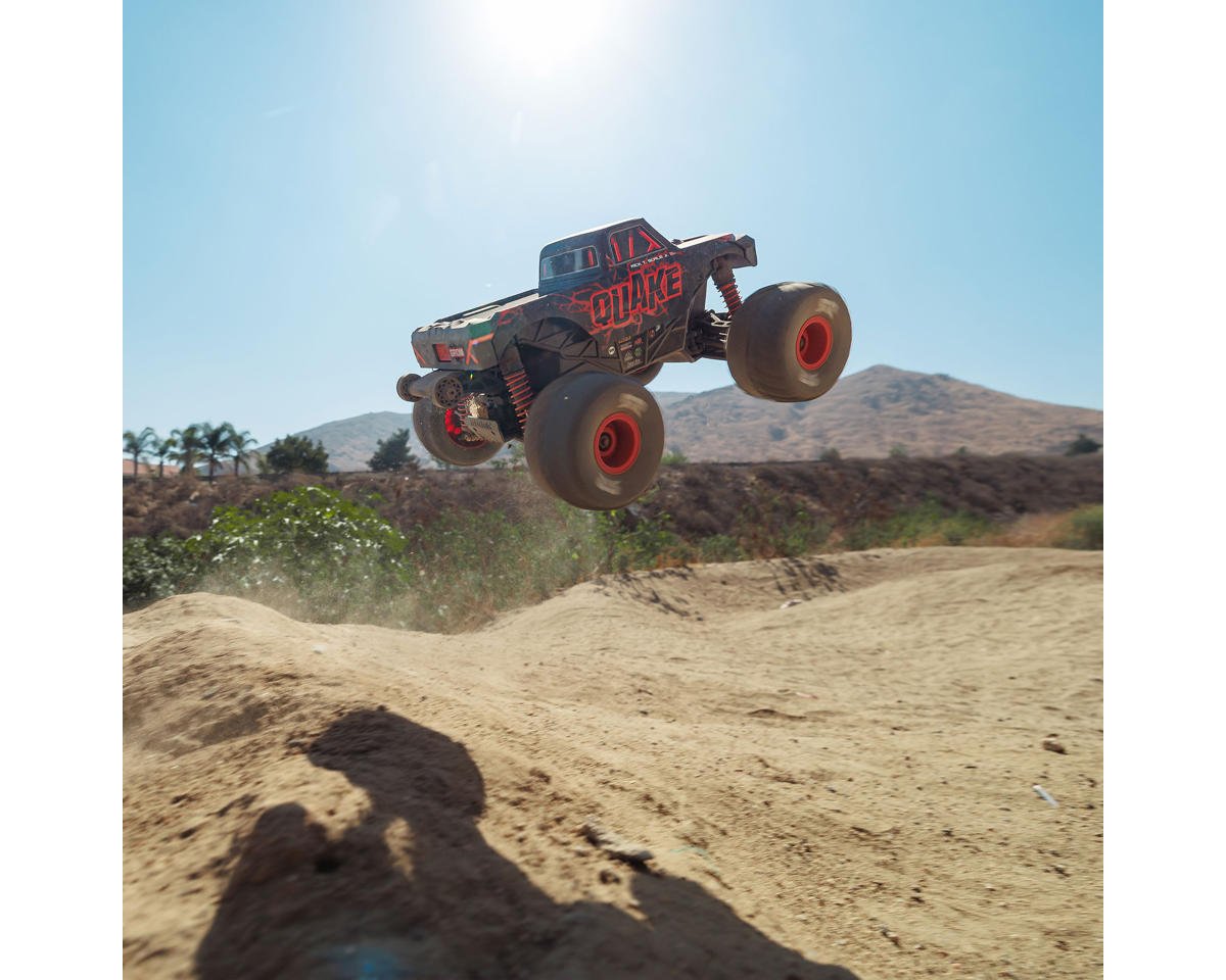 Arrma Quake Grom 4x4 1/16 RTR Brushed Monster Truck (Red) w/SLT2 2.4GHz Radio, Battery & Charger