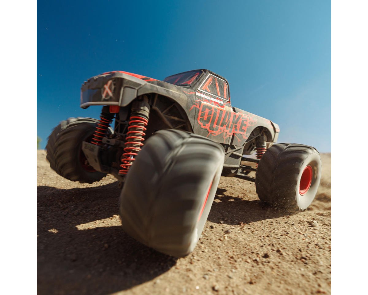 Arrma Quake Grom 4x4 1/16 RTR Brushed Monster Truck (Red) w/SLT2 2.4GHz Radio, Battery & Charger