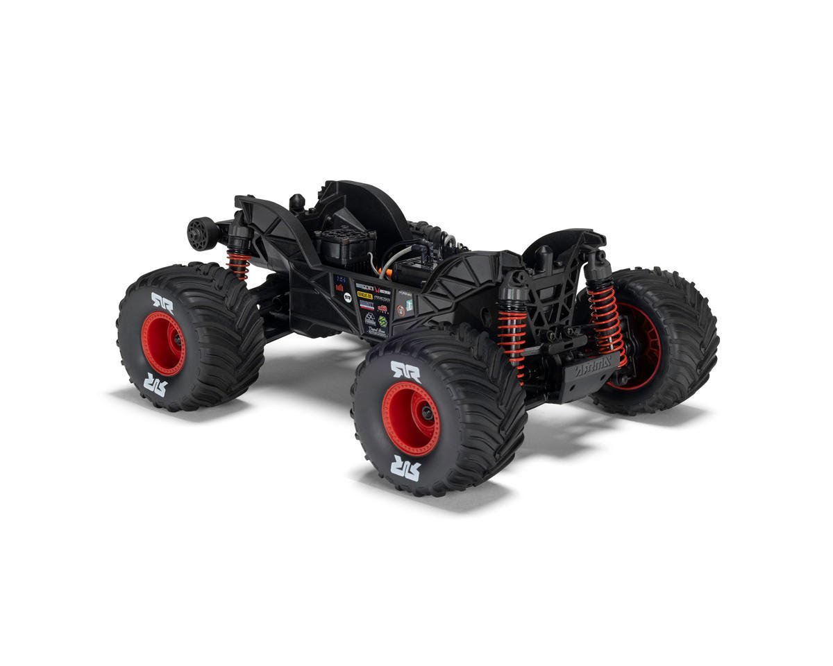 Arrma Quake Grom 4x4 1/16 RTR Brushed Monster Truck (Red) w/SLT2 2.4GHz Radio, Battery & Charger