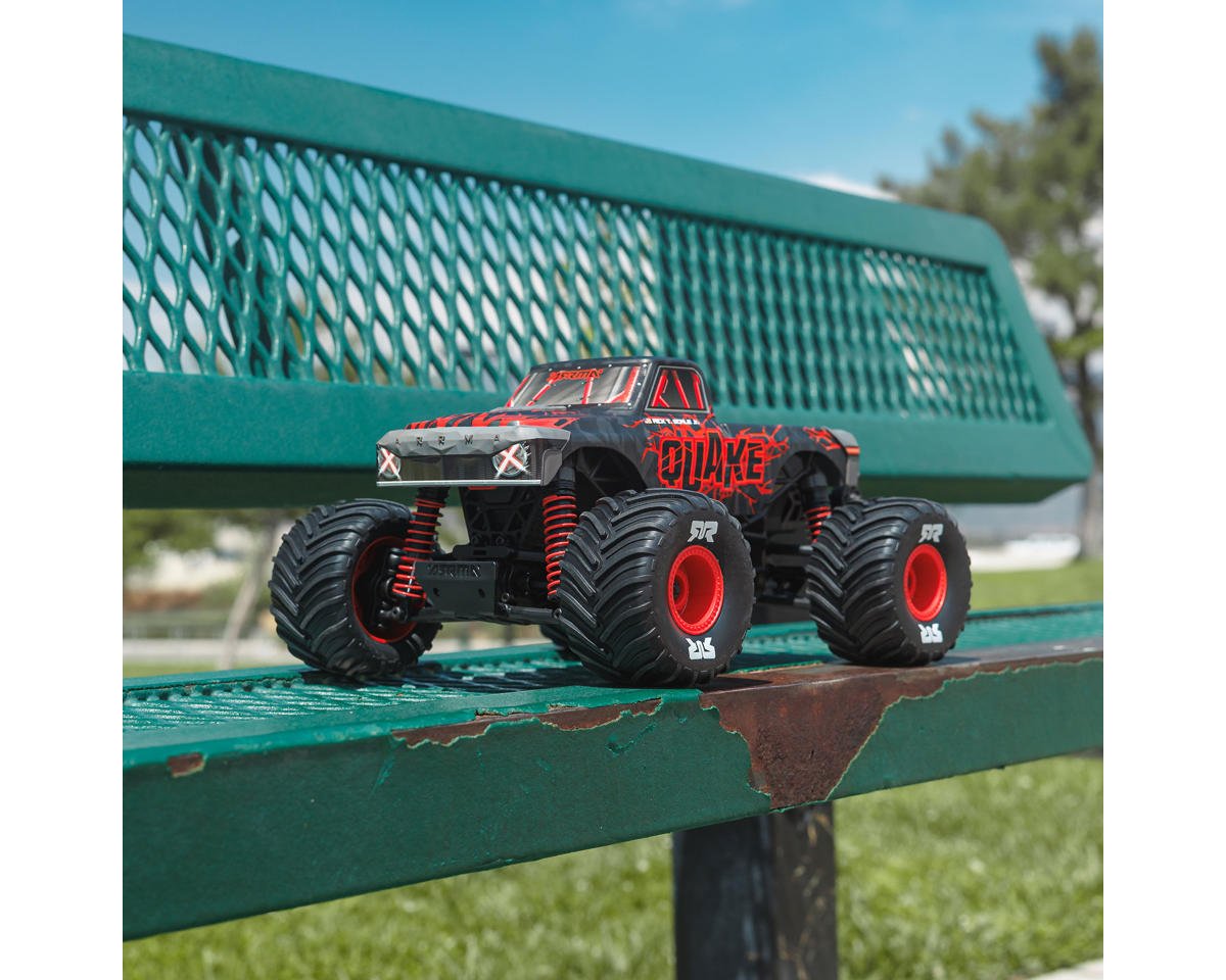 Arrma Quake Grom 4x4 1/16 RTR Brushed Monster Truck (Red) w/SLT2 2.4GHz Radio, Battery & Charger