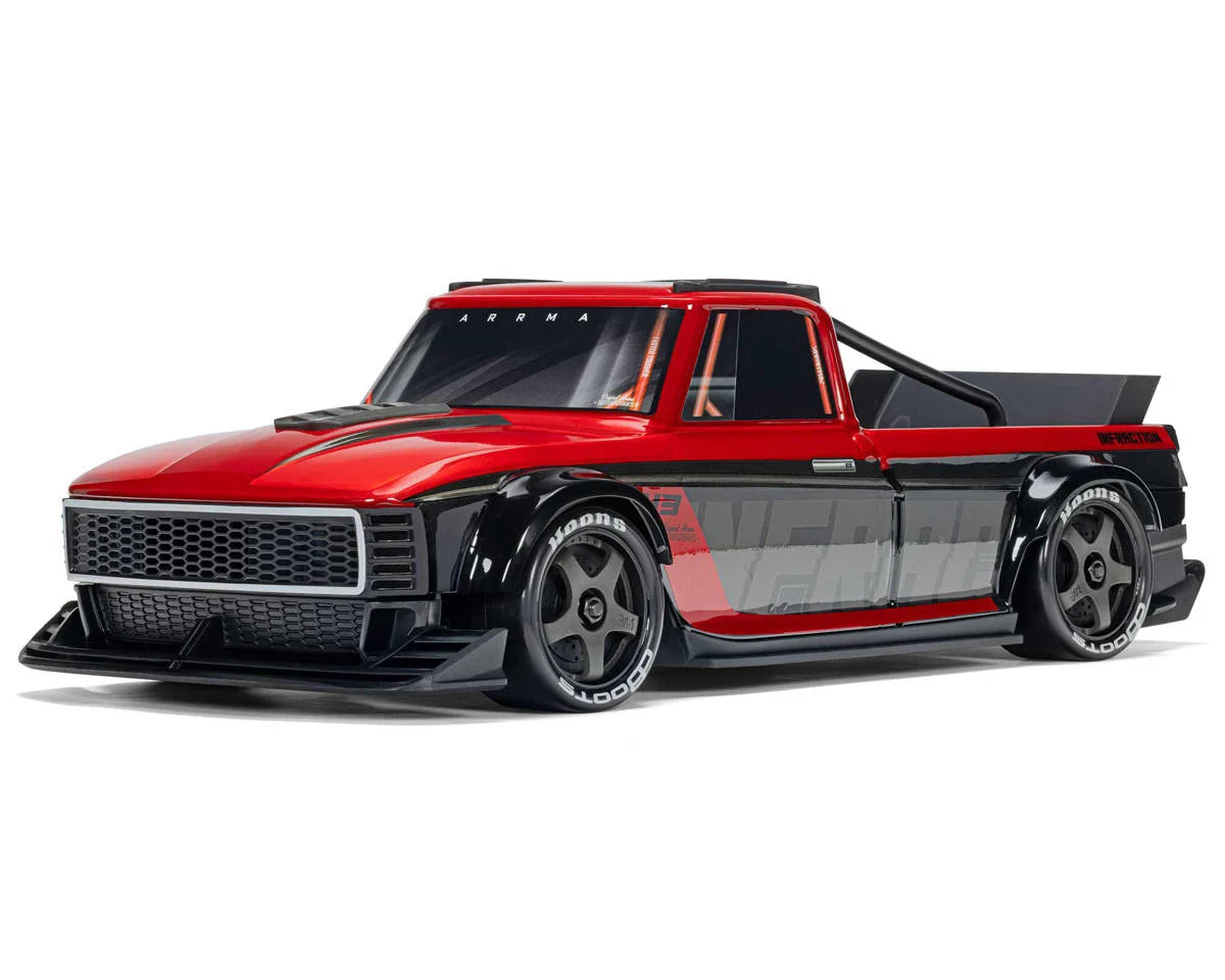 Arrma Infraction Grom 3S BLX 1/12 4WD RTR Brushless Street Bash Truck (Red/Black) w/2.4GHz Radio, DSC, Battery & Charger