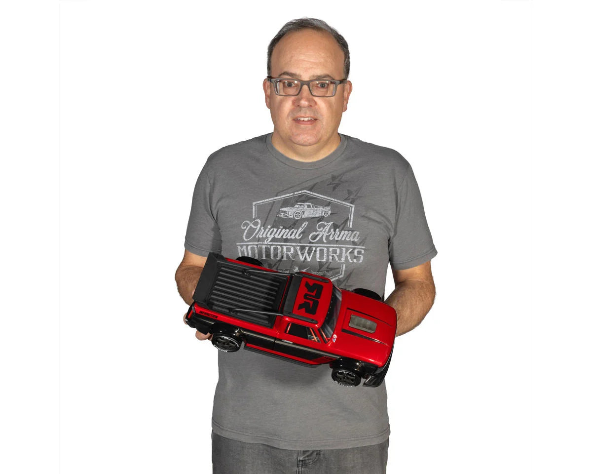 Arrma Infraction Grom 3S BLX 1/12 4WD RTR Brushless Street Bash Truck (Red/Black) w/2.4GHz Radio, DSC, Battery & Charger