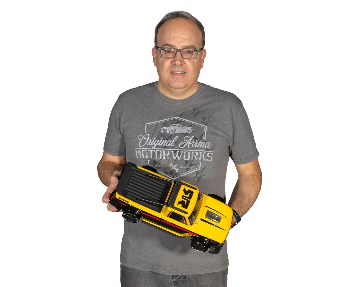 Arrma Infraction Grom 3S BLX 1/12 4WD RTR Brushless Street Bash Truck (Yellow/Black) w/2.4GHz Radio, DSC, Battery & Charger