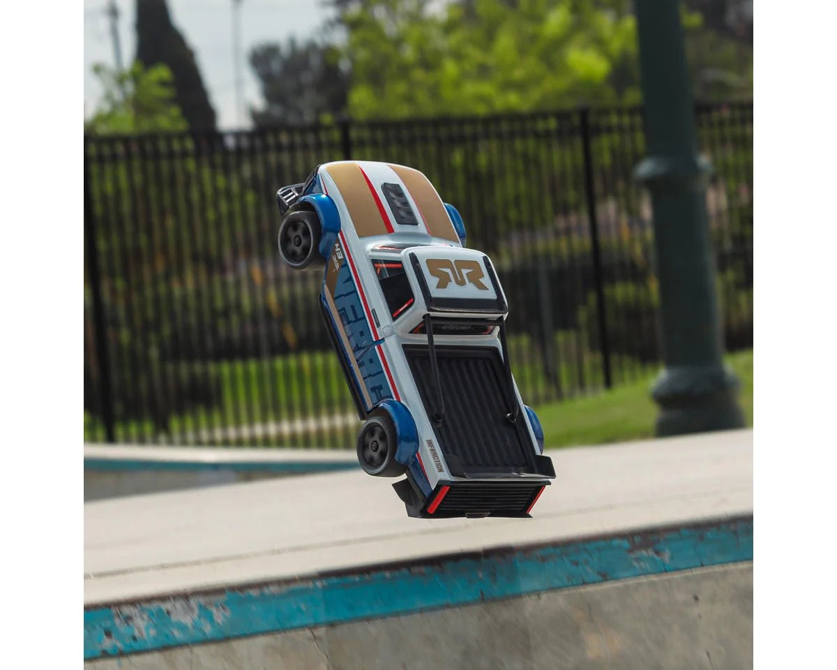 Arrma Infraction Grom 3S BLX 1/12 4WD RTR Brushless Street Bash Truck (White/Blue) w/2.4GHz Radio & DSC