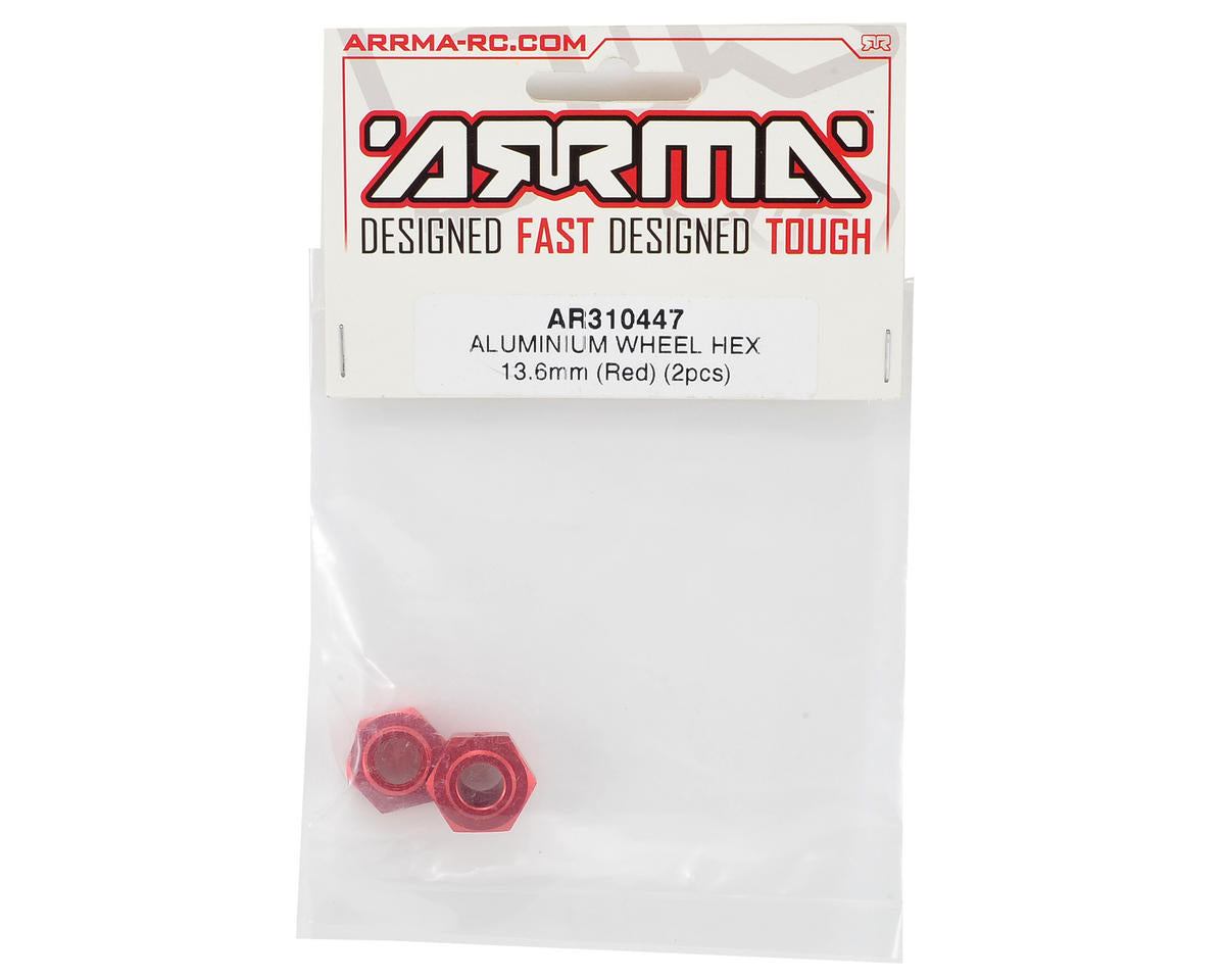 ARRMA AR310447 Wheel Hex Aluminum 13.6mm Red 1/7 INFRACTION LIMITLESS MOJAVE