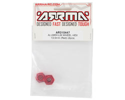 ARRMA AR310447 Wheel Hex Aluminum 13.6mm Red 1/7 INFRACTION LIMITLESS MOJAVE