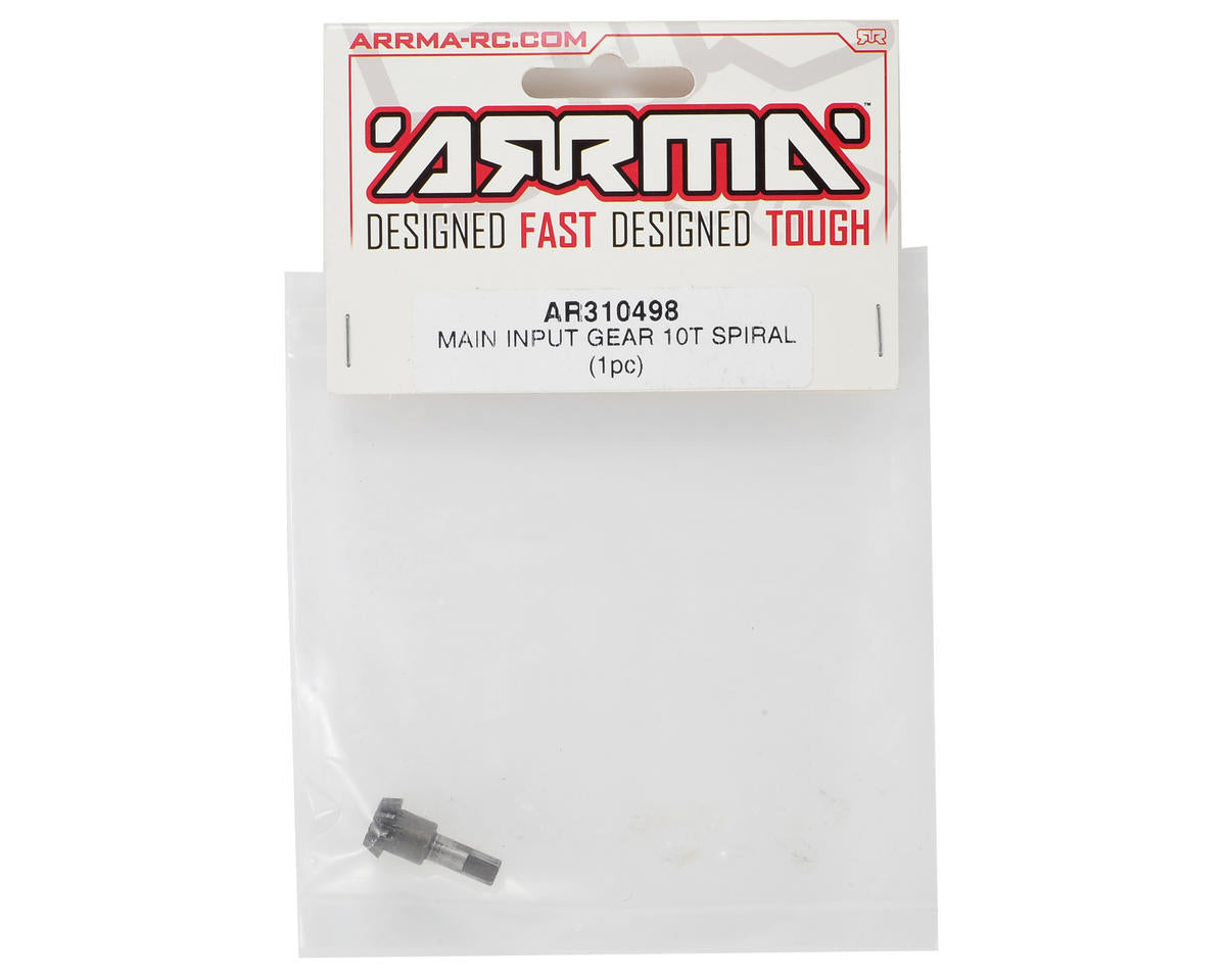 ARRMA ARAC5060 Input Gear Main 10T Spiral Kraton, Outcast, Notorious MOJAVE