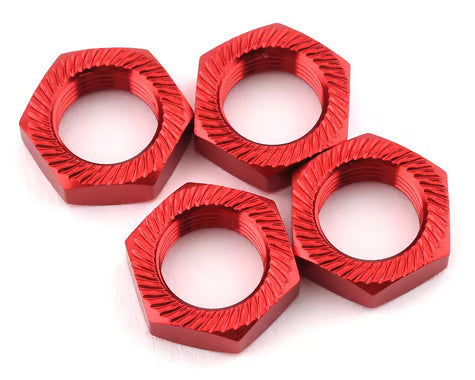 ARRMA Aluminum Wheel Nut, 17mm Red (4)