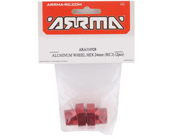 ARRMA ARA310928 Aluminum Wheel Hexes for 1/5 8S BLX 24mm Kraton / Outcast