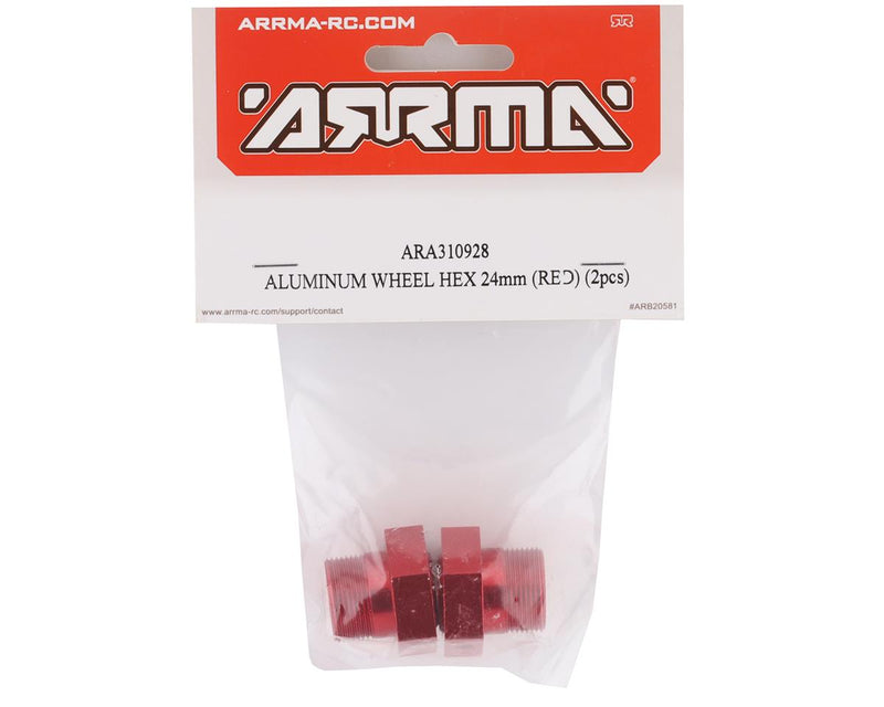 ARRMA ARA310928 Aluminum Wheel Hexes for 1/5 8S BLX 24mm Kraton / Outcast