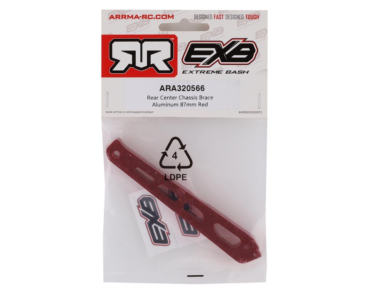 ARRMA ARA320566 Alum Rear Center Chassis Brace 87mm for 1/8 Notorious/Outcast