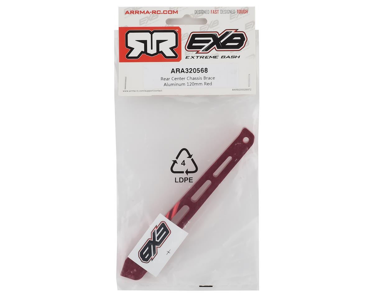 Arrma EBX 120mm Rear Center Aluminum Chassis Brace (Red)