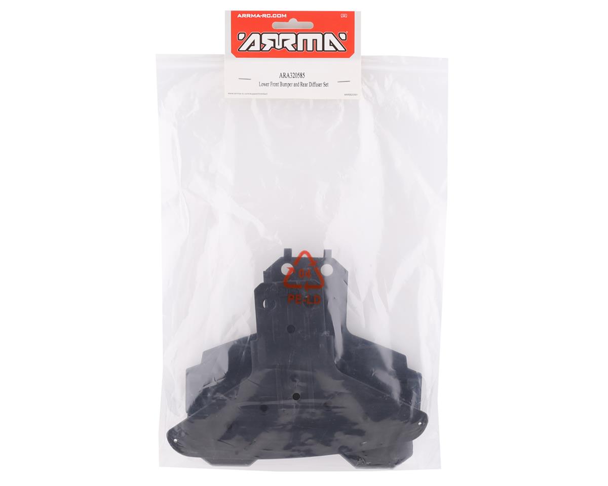 Arrma Infraction Mega/Vendetta 3S BLX Lower Front Bumper & Rear Diffuser Set