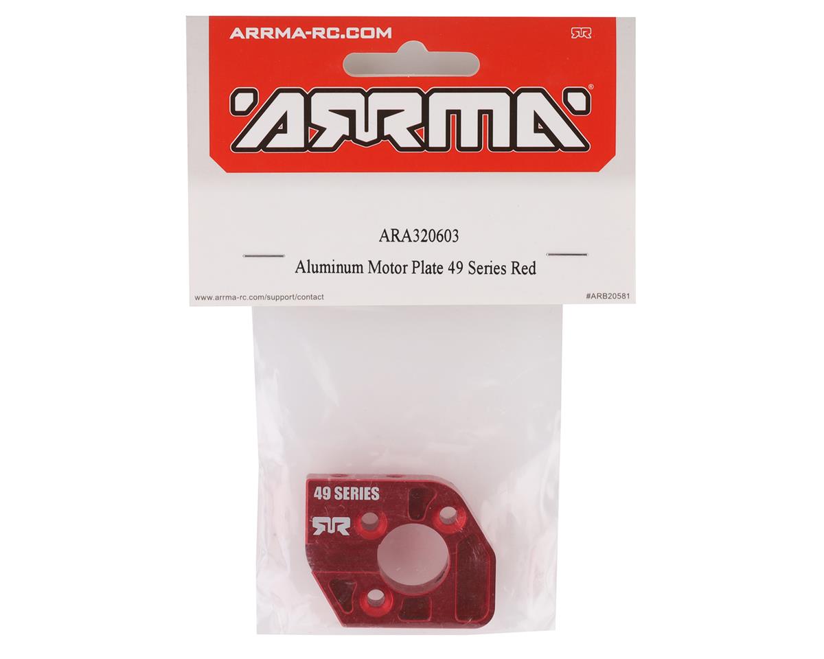 ARRMA ARA320603 Aluminum Motor Plate 49 Series Red : 8S Kraton / Outcast