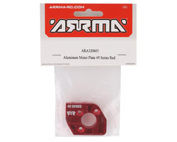 ARRMA ARA320603 Aluminum Motor Plate 49 Series Red : 8S Kraton / Outcast
