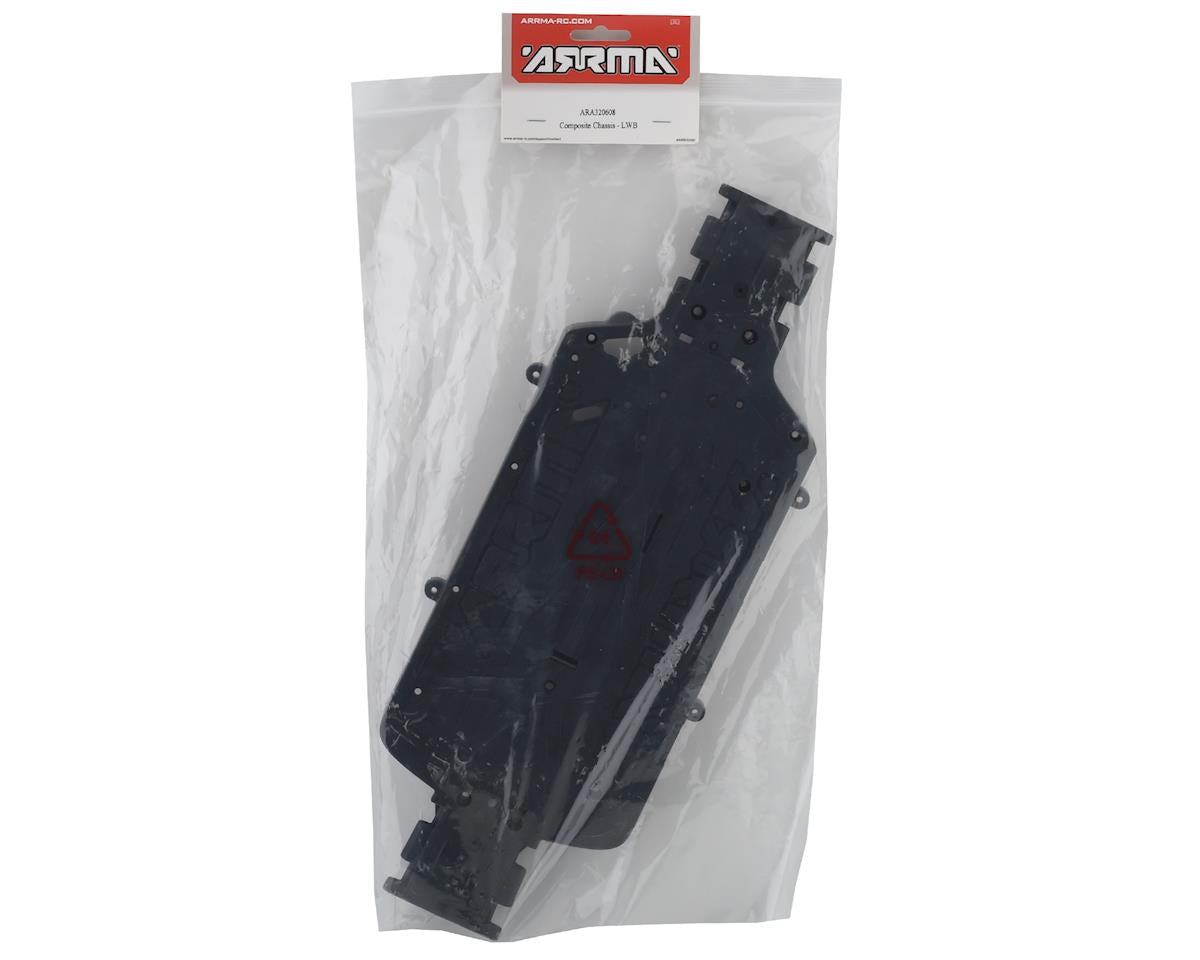Arrma 320608 Composite Chassis, Long Wheelbase, 4X4 MEGA, 3S BLX