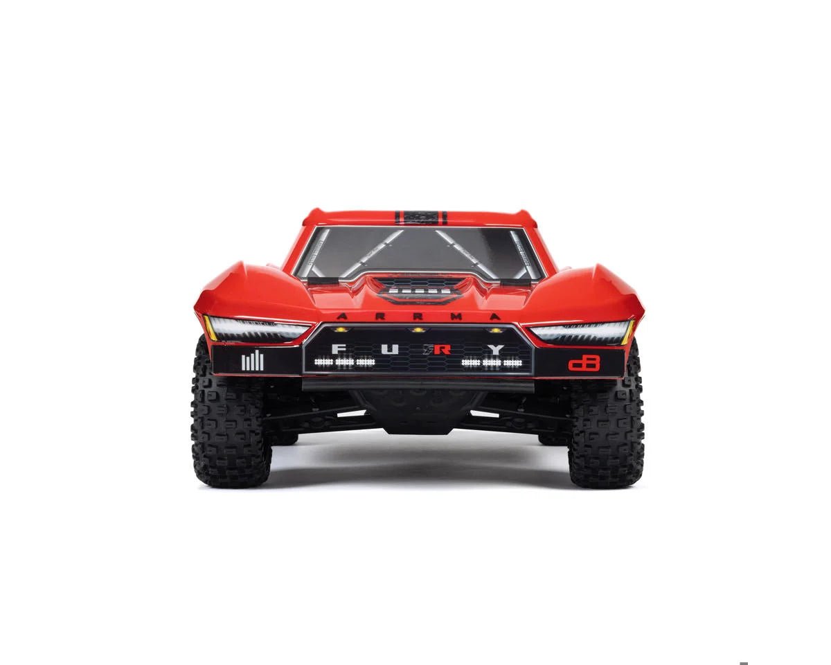 Arrma Fury 2WD MEGA 550 RTR Brushed 1/10 Off-Road Short Course Truck (Red) w/SLT2 2.4GHz Radio, Battery & Charger