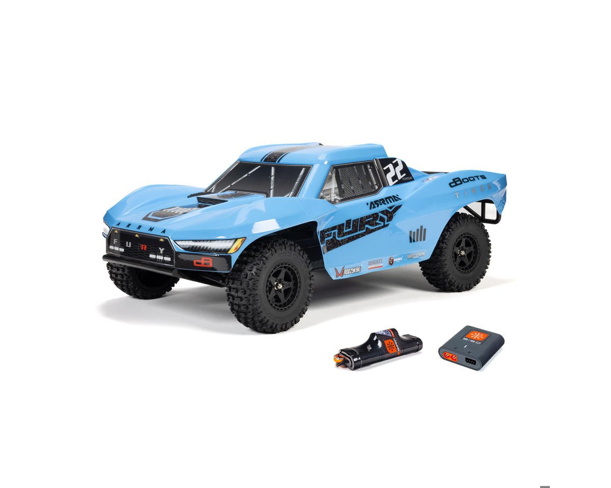 Arrma Fury 2WD MEGA 550 RTR Brushed 1/10 Off-Road Short Course Truck (Red) w/SLT2 2.4GHz Radio, Battery & Charger (Copy)