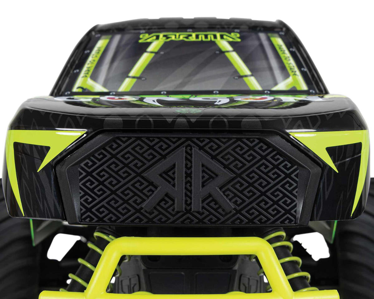 Arrma Gorgon 4X2 MEGA 550 Brushed 1/10 Monster Truck RTR (Yellow) w/SLT2 2.4GHz Radio, Battery & Charger