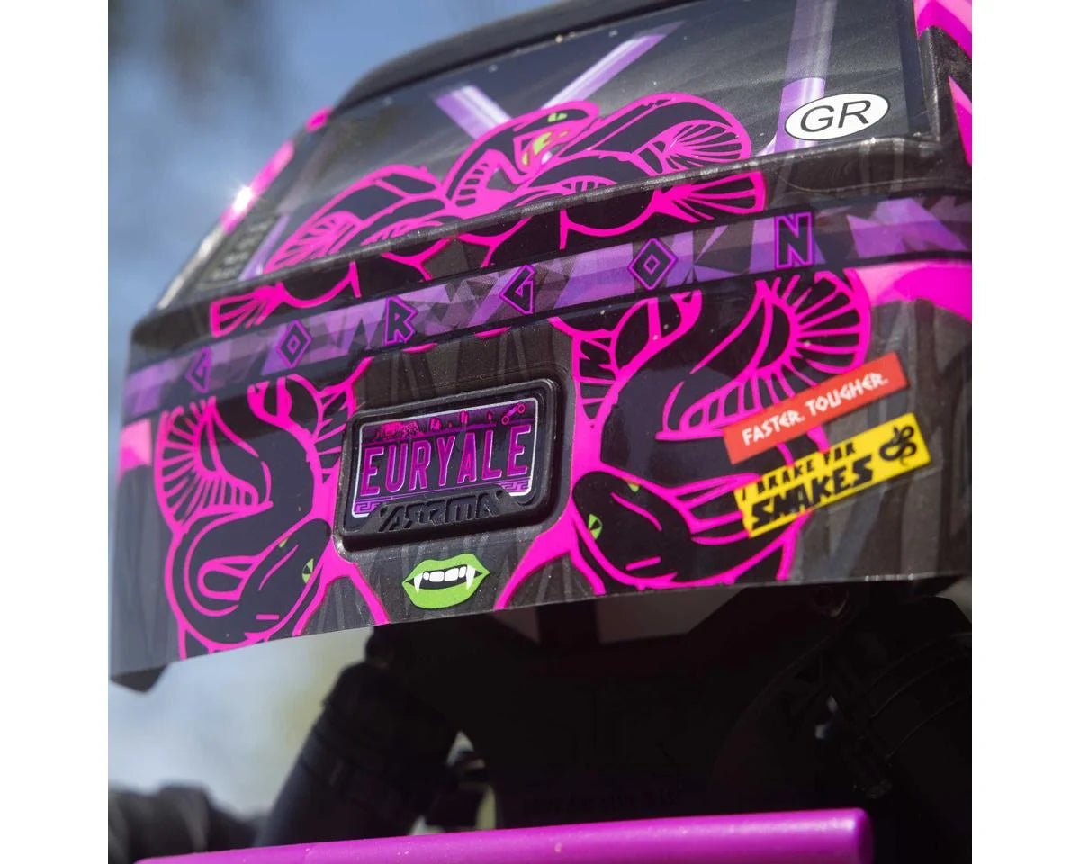 Arrma Gorgon 4X2 MEGA 550 1/10 RTR Brushed Monster Truck (Purple) w/SLT2 2.4GHz Radio, Battery & Charger