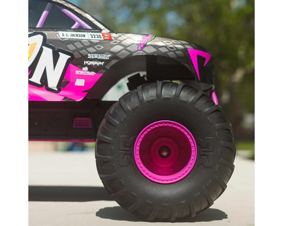 Arrma Gorgon 4X2 MEGA 550 1/10 RTR Brushed Monster Truck (Purple) w/SLT2 2.4GHz Radio, Battery & Charger