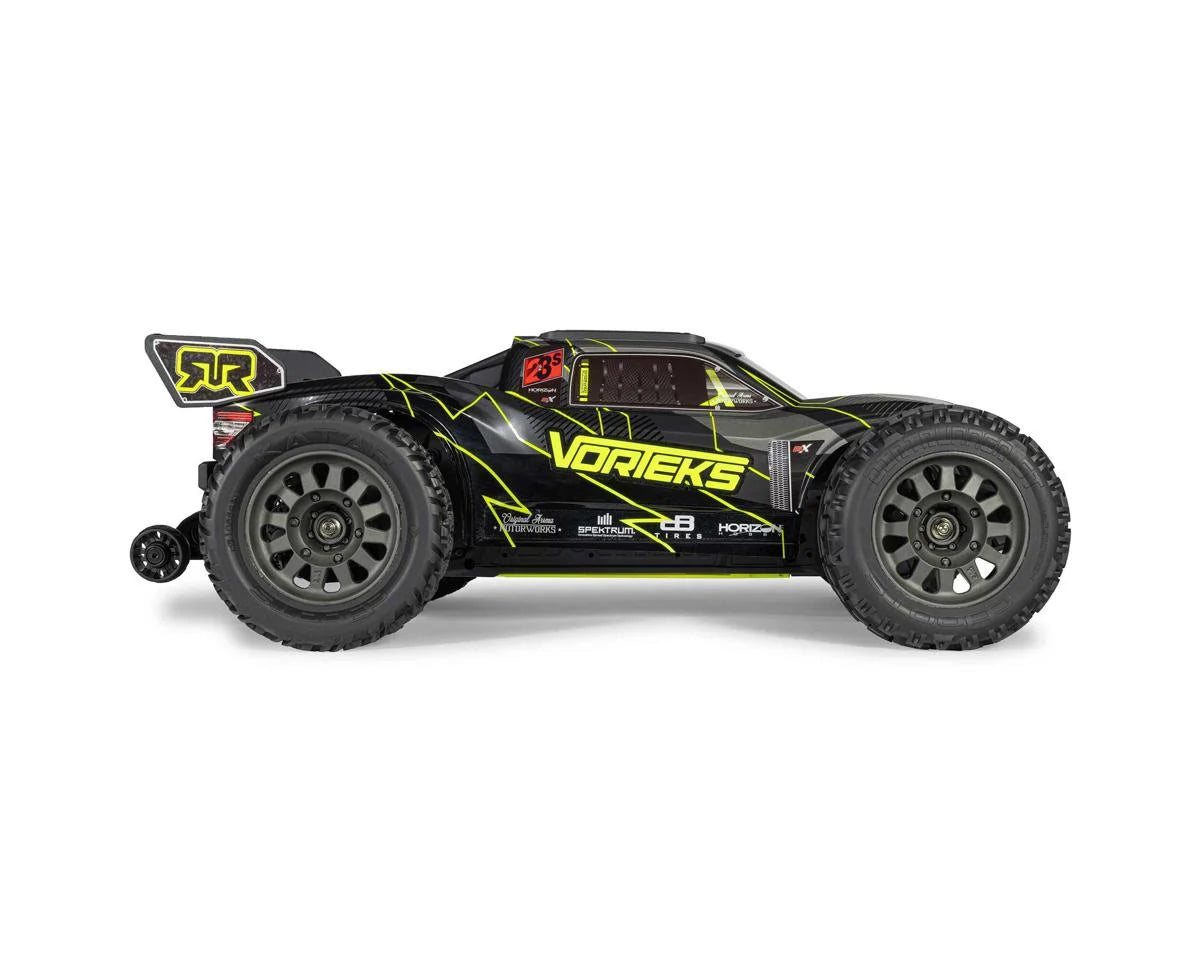 Arrma Vorteks 223S 1/10 BLX Brushless RTR 2WD Stadium Truck (Yellow) w/SLT2 2.4GHz Radio & DSC