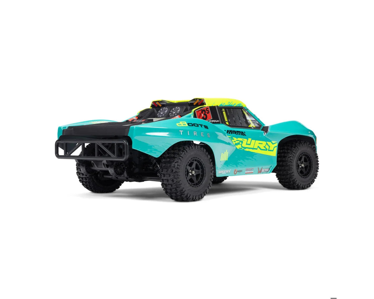 Arrma Fury 223S BLX 1/10 Brushless RTR 2WD Short Course Truck (Green) w/SLT2 2.4GHz Radio & DSC