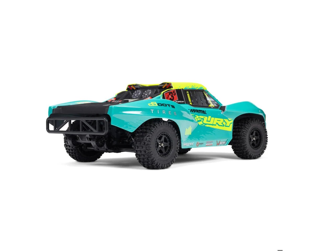 Arrma Fury 223S BLX 1/10 Brushless RTR 2WD Short Course Truck (Green) w/SLT2 2.4GHz Radio & DSC