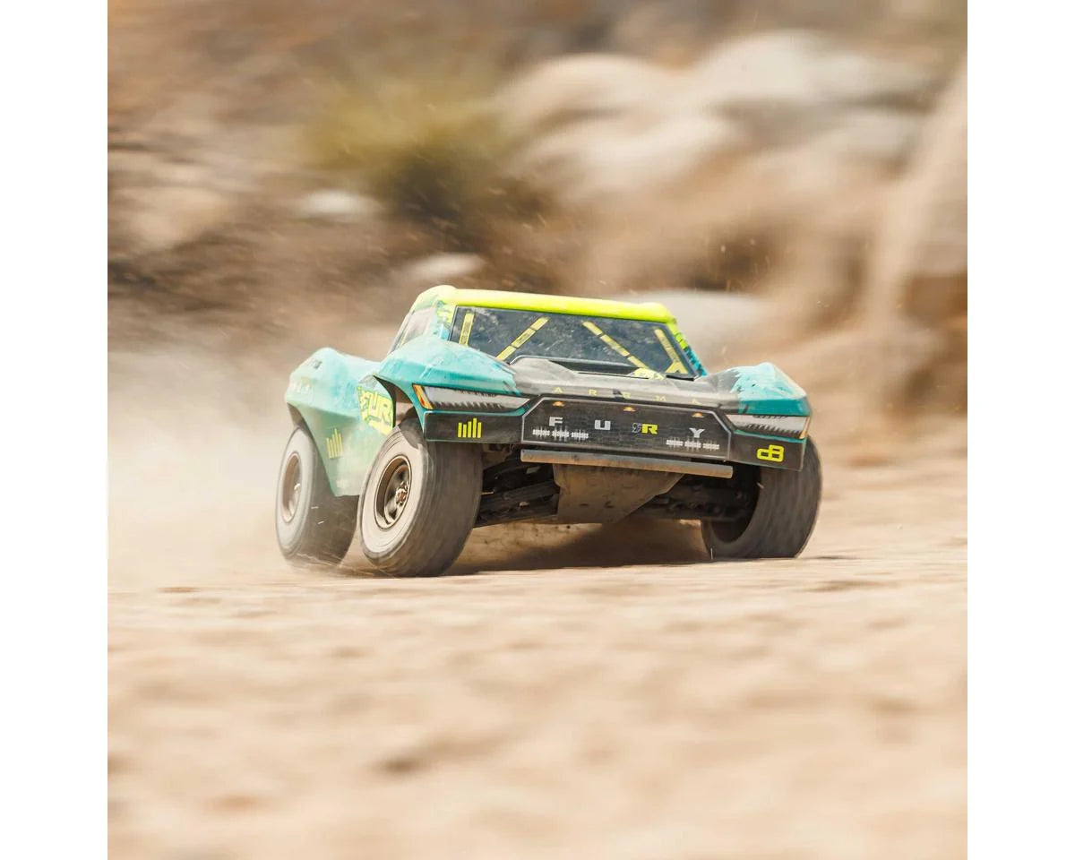 Arrma Fury 223S BLX 1/10 Brushless RTR 2WD Short Course Truck (Green) w/SLT2 2.4GHz Radio & DSC