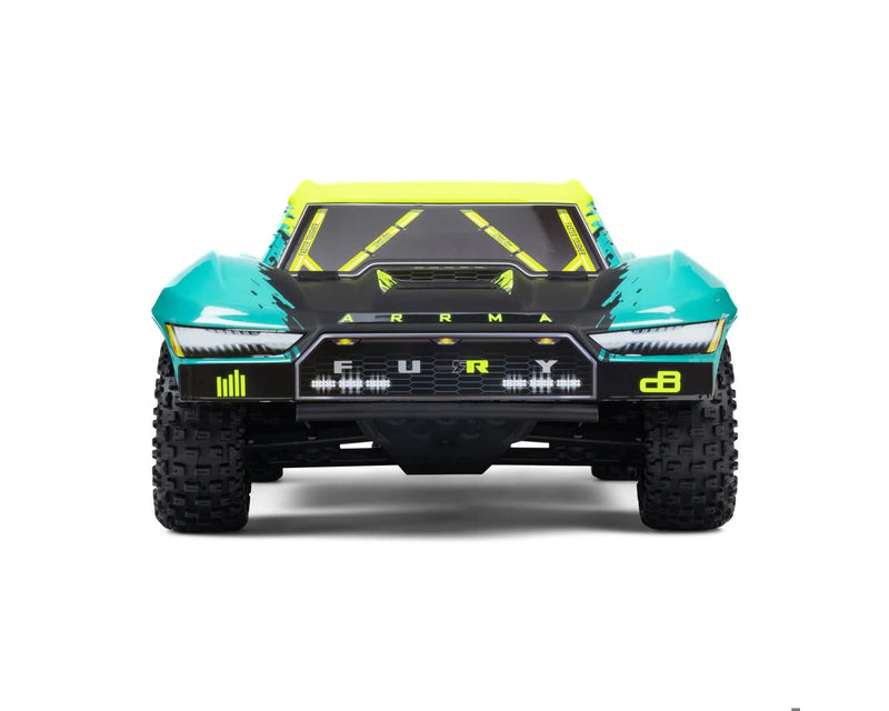 Arrma Fury 223S BLX 1/10 Brushless RTR 2WD Short Course Truck (Green) w/SLT2 2.4GHz Radio & DSC