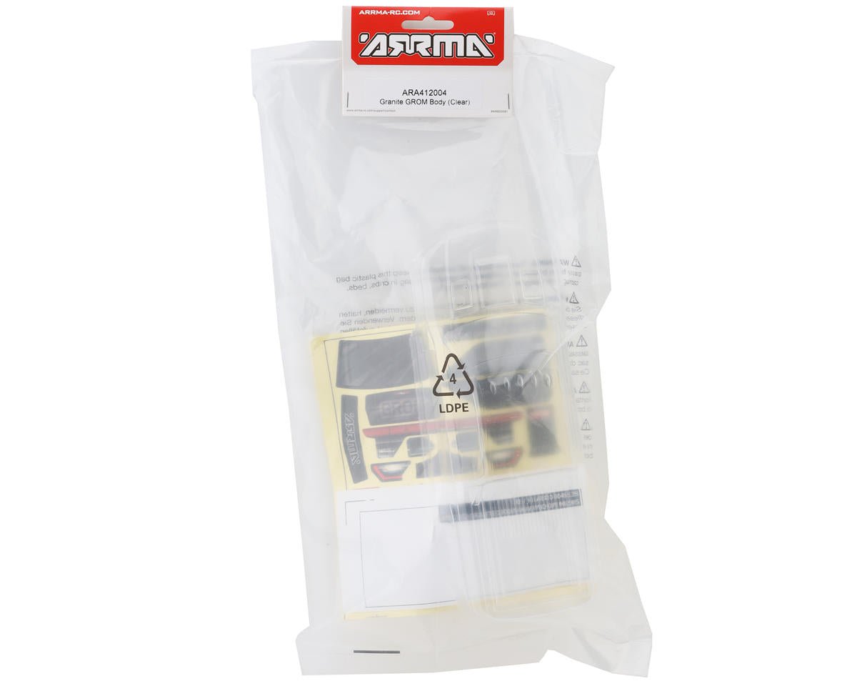 Arrma Granite Grom Body (Clear)ARA412004