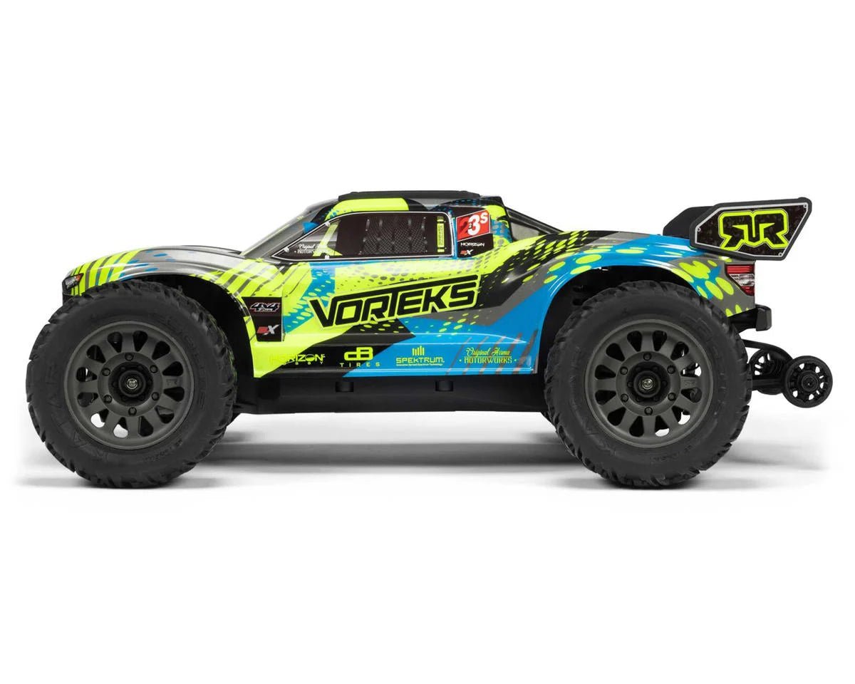 Arrma Vorteks 223S 1/10 BLX Brushless RTR 4WD Stadium Truck (Teal) w/SLT3 2.4GHz Radio & DSC