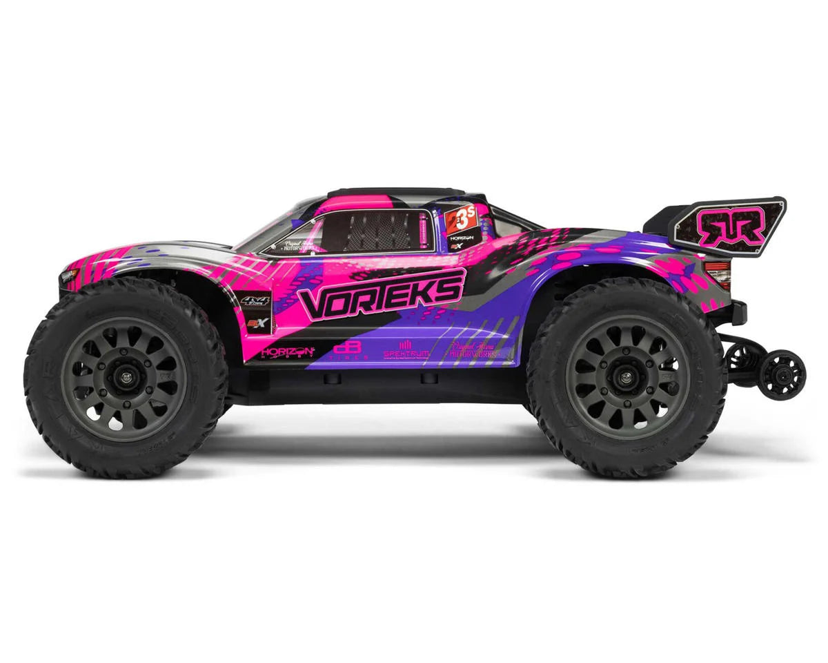 Arrma Vorteks 223S 1/10 BLX Brushless RTR 4WD Stadium Truck (Purple) w/SLT3 2.4GHz Radio & DSC