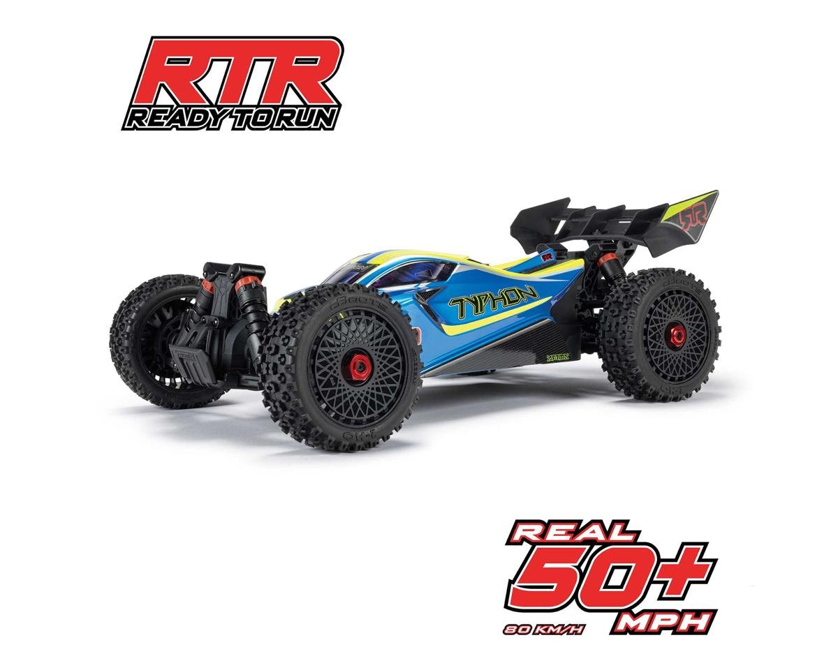 Arrma Typhon 223S 1/8 BLX Brushless RTR 4WD Buggy (Blue) w/SLT3 2.4GHz Radio & DSC