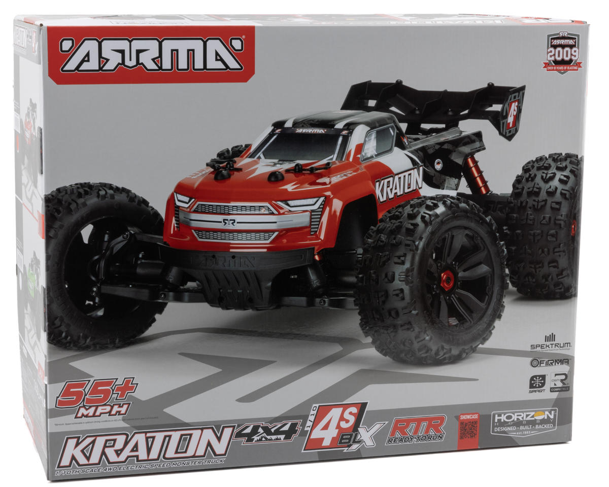 Arrma Kraton 4S V2 BLX RTR 1/10 4WD Brushless Monster Truck (Green) w/SLT3 2.4GHz Radio & Smart ESC