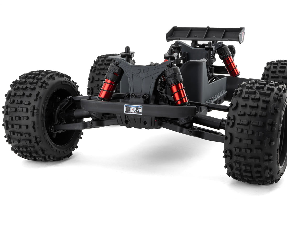 Arrma Outcast 4S V2 BLX Brushless RTR 1/10 Stunt Truck (Red) w/SLT3 2.4GHz Radio & Smart ESC
