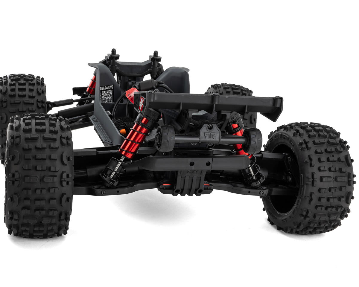 Arrma Outcast 4S V2 BLX Brushless RTR 1/10 Stunt Truck (Red) w/SLT3 2.4GHz Radio & Smart ESC