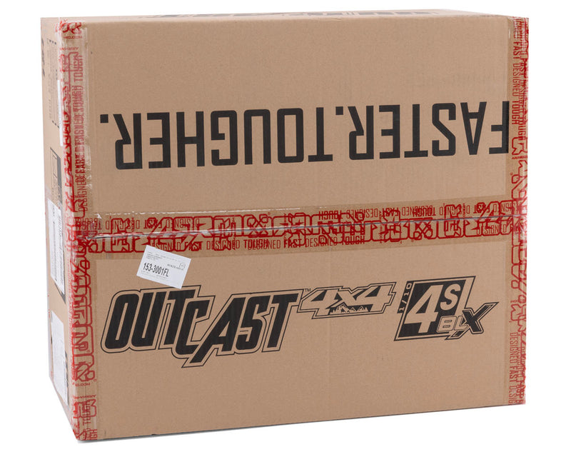 Arrma Outcast 4S V2 BLX Brushless RTR 1/10 Stunt Truck (Red) w/SLT3 2.4GHz Radio & Smart ESC