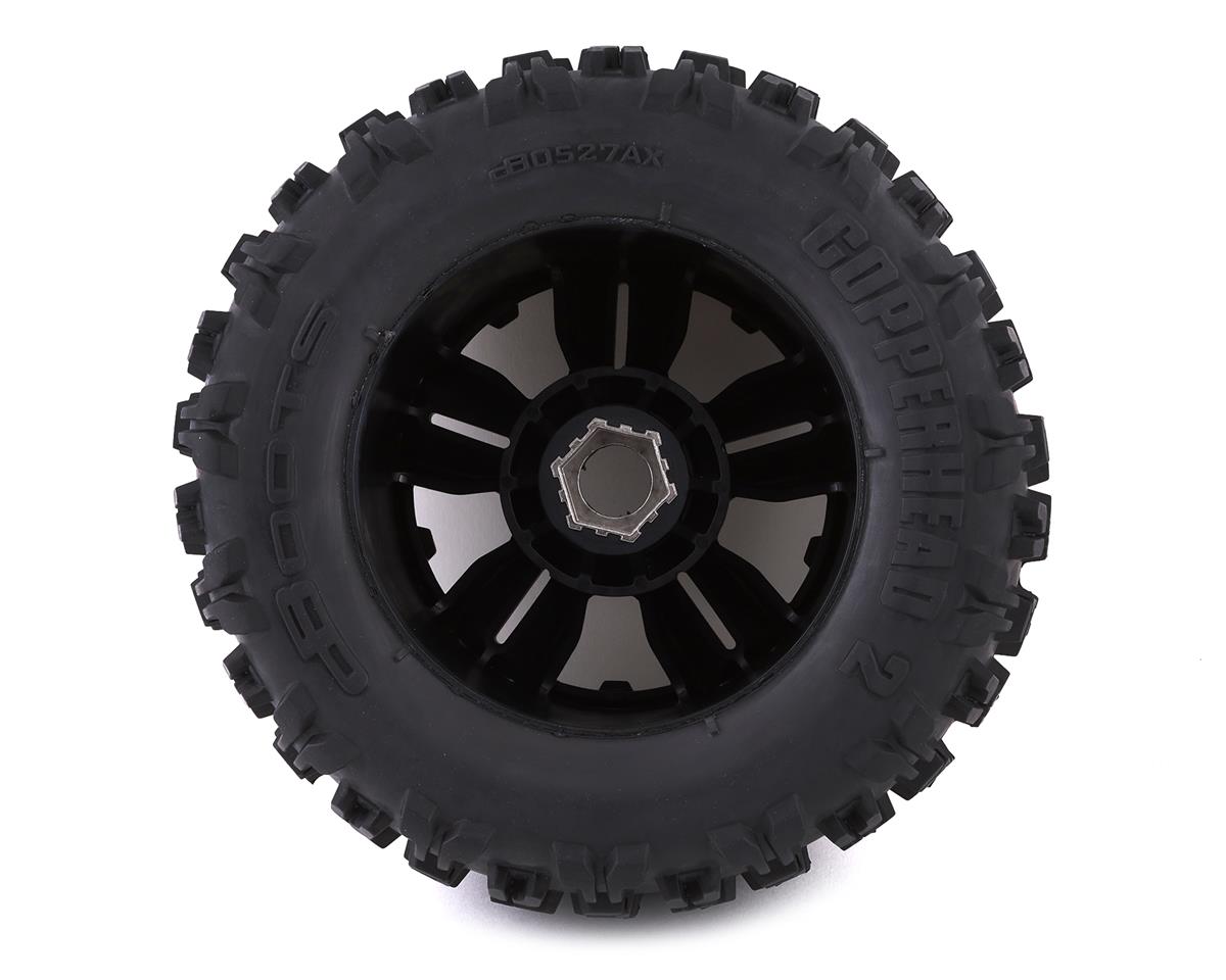 Arrma dBoots "Copperhead2 Mt" Pre-Mounted Tire (Black) (2) w/24mm Hex