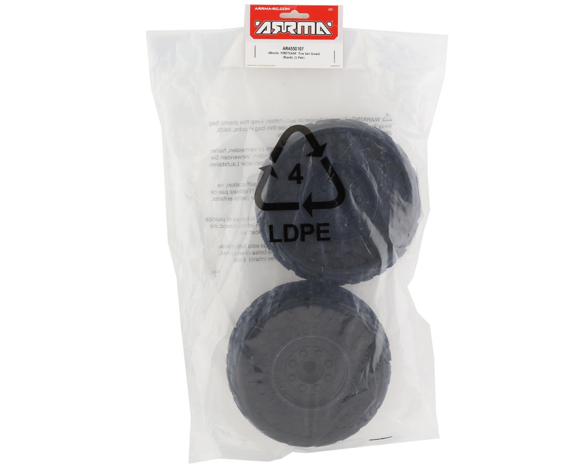 Arrma Fireteam 6S BLX Pre-Mounted dBoots Tires (Black) (2) w/17mm Hex