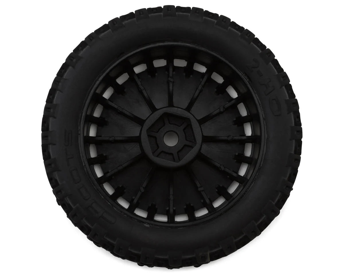 Arrma dBoots "2-HO" Pre-Mounted Tire Set (Black) (4) Typhon Grom