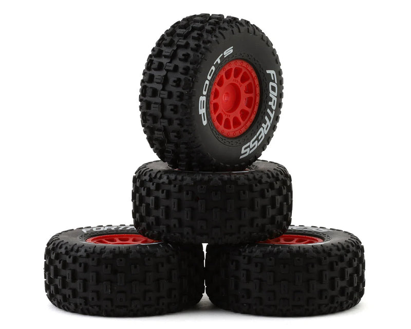 ARRMA dBoots 'FORTRESS' Glued Tire Set For 1/16 MOJAVE GROM
