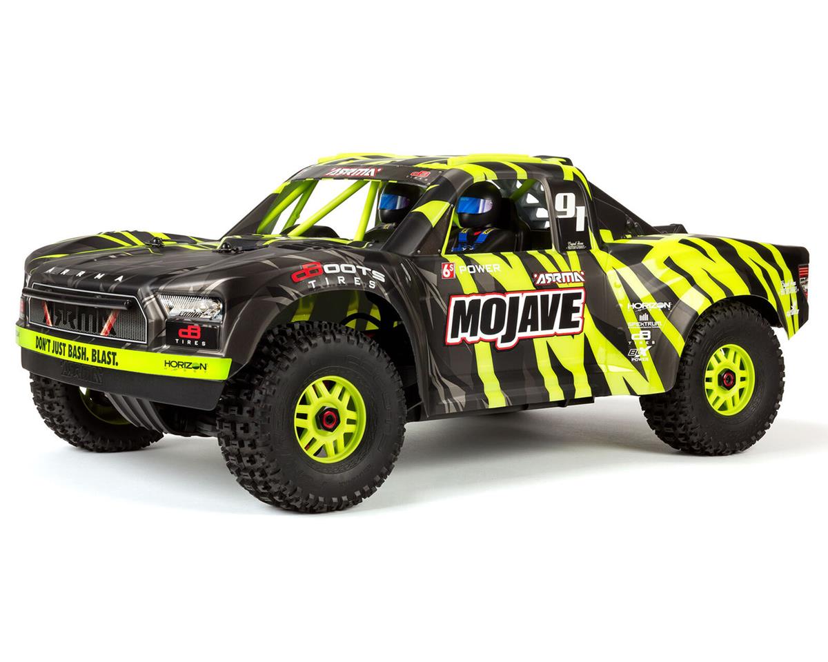 Arrma Mojave 6S BLX Brushless RTR 1/7 4WD RTR Desert Racer (Black/Green) (V2) w/SLT3 2.4GHz Radio