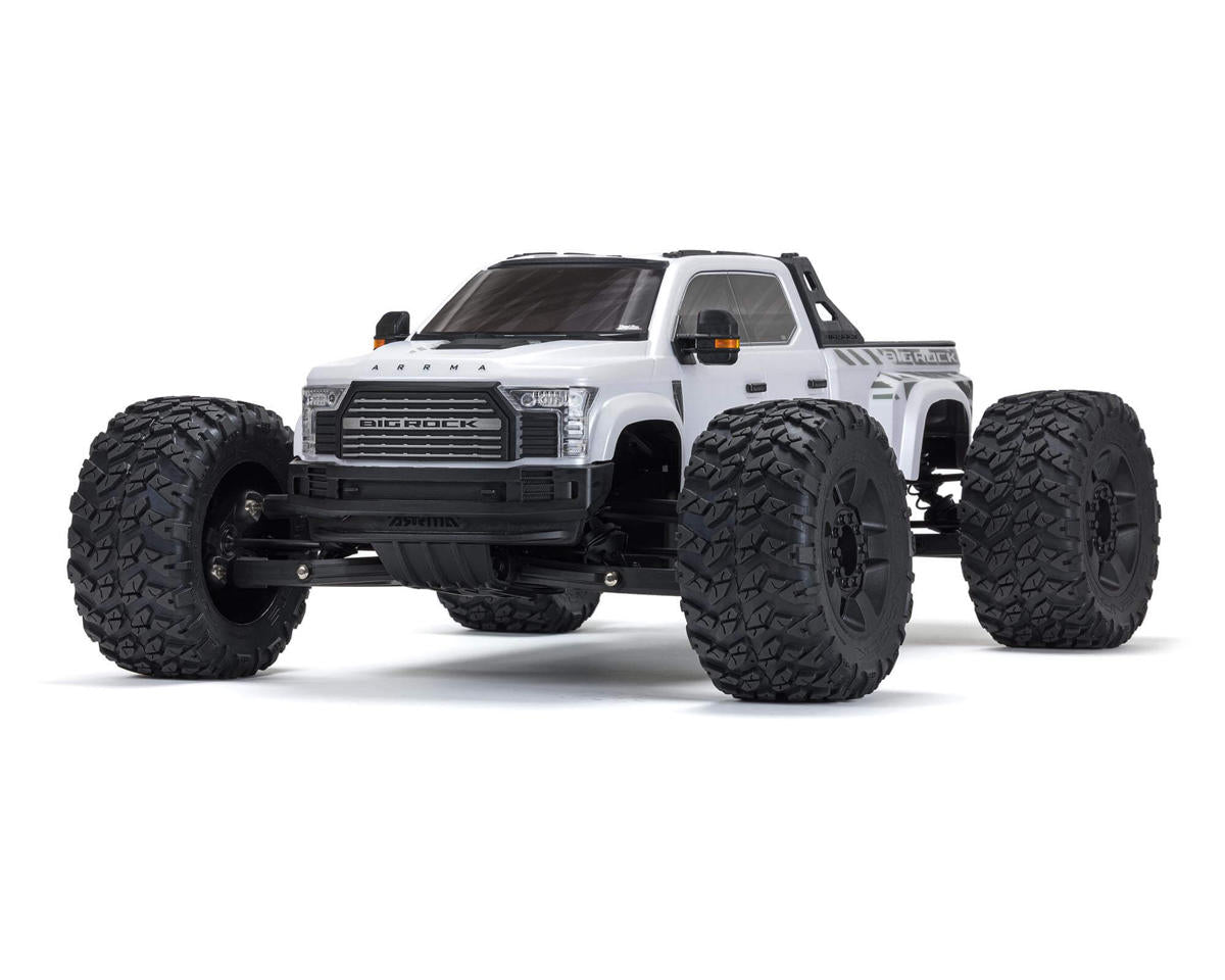 Arrma Big Rock 6S BLX 1/7 RTR 4WD Electric Brushless Monster Truck (White) w/SLT3 2.4GHz Radio