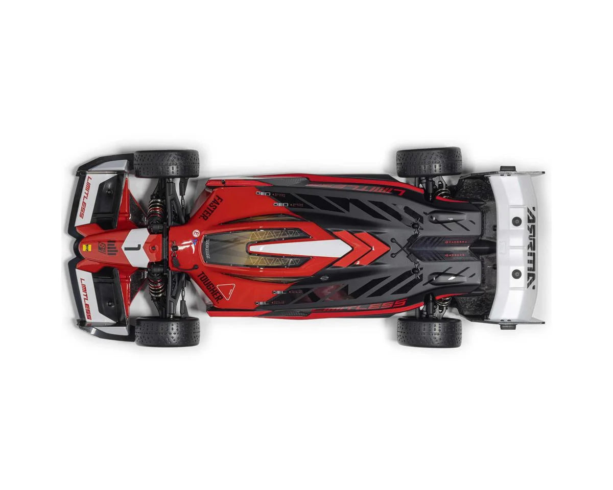 Arrma Limitless 120 8S BLX 4WD RTR Electric Brushless Street Speed (Red/Black) w/DX3 Radio, Smart ESC & AVC