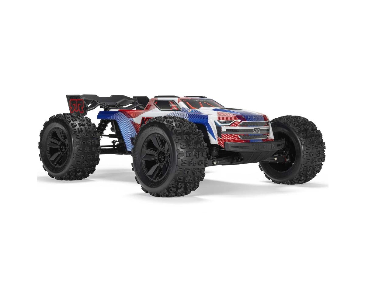 Arrma Kraton 6S BLX RTR 1/8 4WD Brushless Speed Truck (Blue/Red) (V6) w/SLT3 2.4GHz Radio