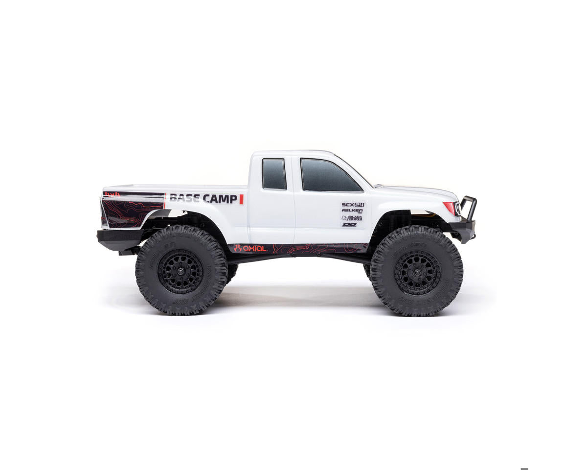 Axial SCX24 Base Camp 1/24 4WD RTR Scale Mini Crawler (White) w/2.4GHz Radio, Battery & Charger
