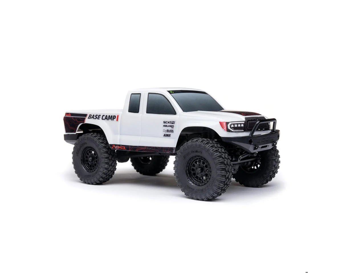 Axial SCX24 Base Camp 1/24 4WD RTR Scale Mini Crawler (White) w/2.4GHz Radio, Battery & Charger