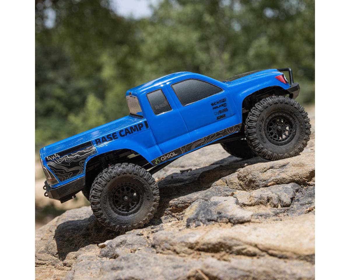 Axial SCX24 Base Camp 1/24 4WD RTR Scale Mini Crawler (Blue) w/2.4GHz Radio, Battery & Charger